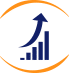 bar chart with arrow showing upward trend icon image